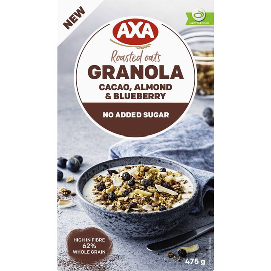 Axa Granola Kaakao, Manteli & Mustikoita
