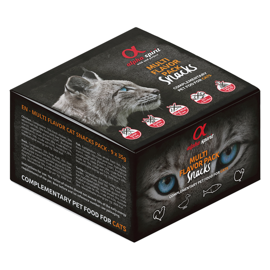 alpha spirit Multi-Flavour Snacks kissoille - 9 x 35 g