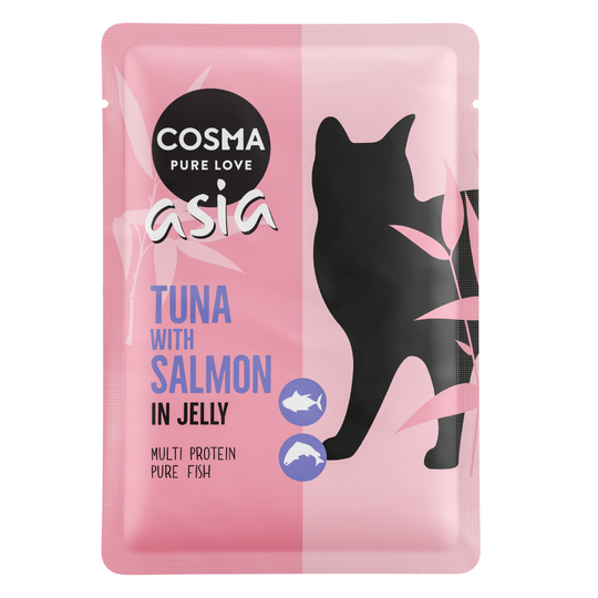 Cosma Asia Pouches 6 x 100 g - tonnikala & lohi