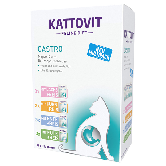 Kattovit Gastro Pouches 12 x 85 g - Lajitelma (4 makua)