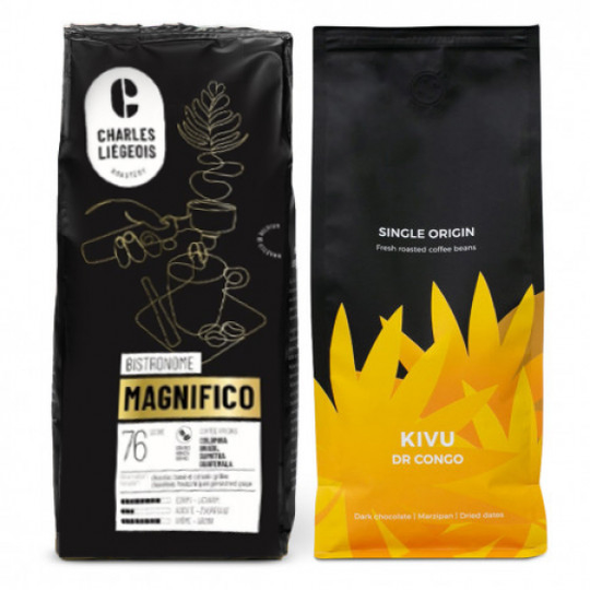 Kahvipapusetti "Kivu" + "Magnifico"