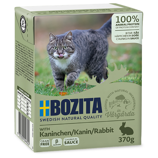 Bozita Chunks -säästöpakkaus 24 x 370 g - in Gravy: kani