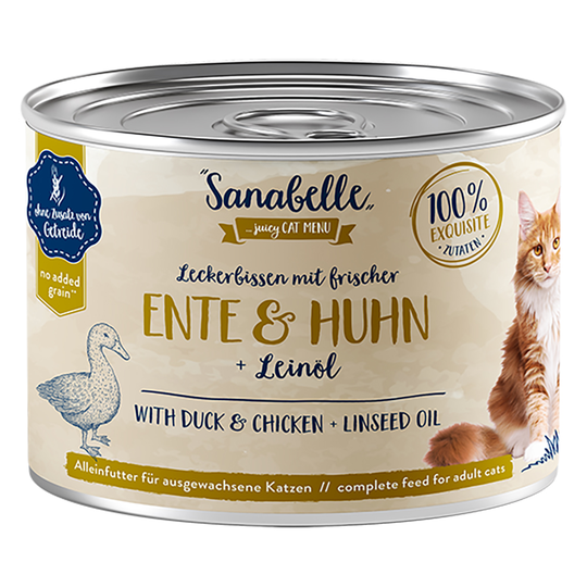 Sanabelle All Meat 6 x 195 g - ankka & kana