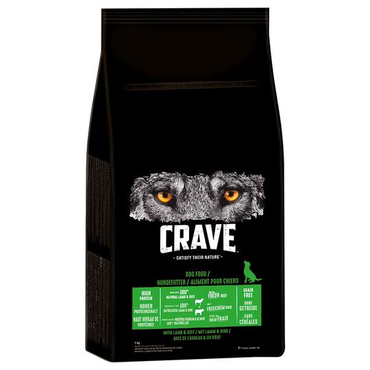 Crave Dog -kuivaruoka 15 % alennuksella! - Lamb & Beef (7 kg)