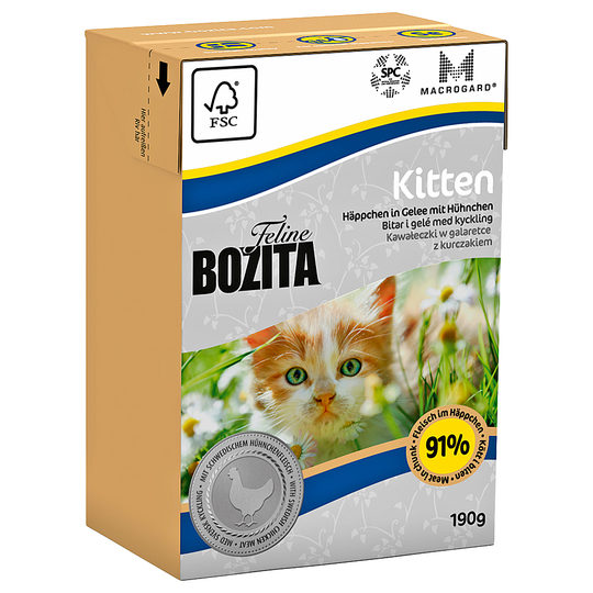 Bozita Kitten -kissanruoka - säästöpakkaus: 32 x 190 g