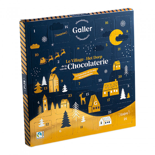 Joulukalenteri Galler "Rawetes" suklailla