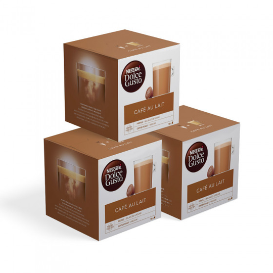 Kahvikapselisarja NESCAFÉ® Dolce Gusto® "Café Au lait", 3 x 16 kpl.