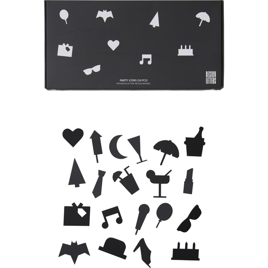 Design Letters Juhlakuvakkeita Message Board -ilmoitustaululle