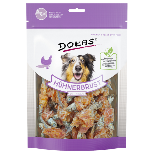 Dokas Chew Snack Chicken Breast with Fish - 220 g