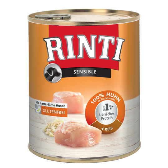 RINTI Sensible 6 x 800 g - kana & riisi