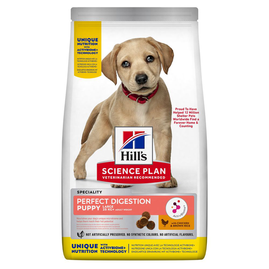 Hill's Science Plan -koiranruoka erikoishintaan! - Puppy Large Breed Perfect Digestion (14,5 kg)