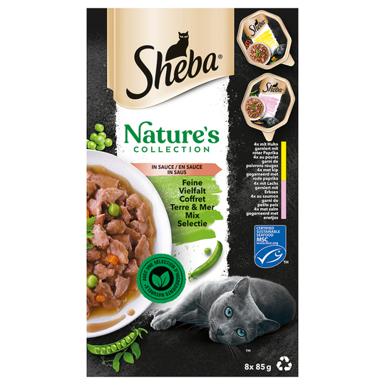 Sheba Nature's Collection in Sauce 32 x 85 g - Fine Variety