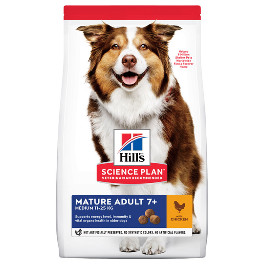 Hill's Science Plan Mature Adult 7+ Medium Chicken - 14 kg