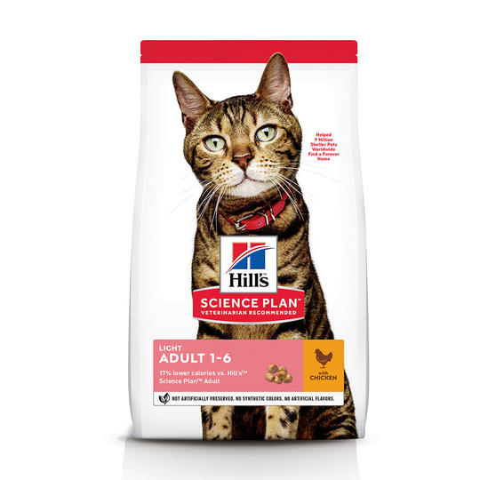 Hill's Science Plan Adult Light 1-6 Chicken - 10 kg
