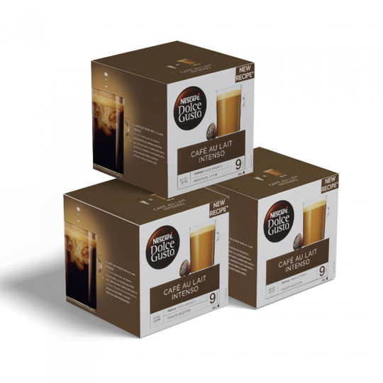 Kahvikapselisarja NESCAFÉ® Dolce Gusto® "Café au Lait Intenso", 3 x 16 kpl.