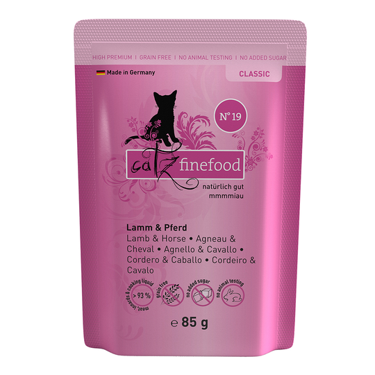 catz finefood Pouch 8 x 85 g - lammas ja hevonen
