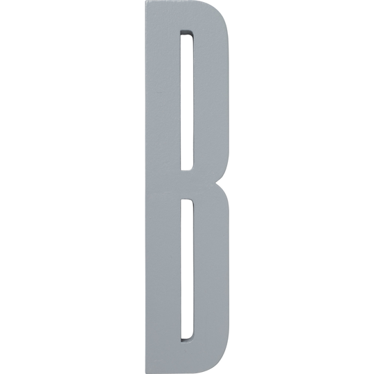 Design Letters Harmaat puukirjaimet, B