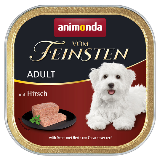 6 x 150 g Animonda vom Feinsten koiranruoka: 5 + 1 kaupan päälle! - Adult: peura