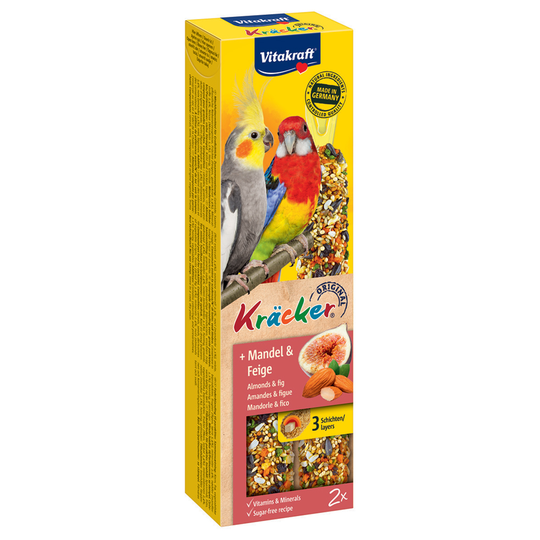 Vitakraft Kräcker -papukaijankeksit - manteli & viikuna