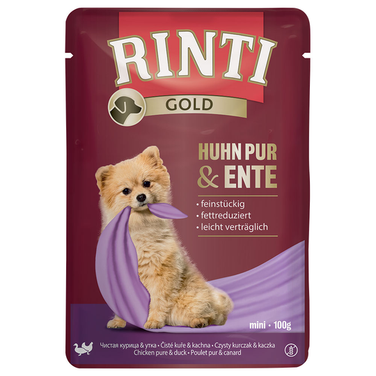 RINTI Gold 10 x 100 g - kana & ankka