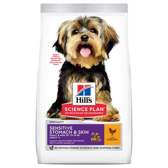 Hill's Science Plan -koiranruoka erikoishintaan! - Adult 1+ Sensitive Stomach & Skin Small & Mini Chicken (6 kg)