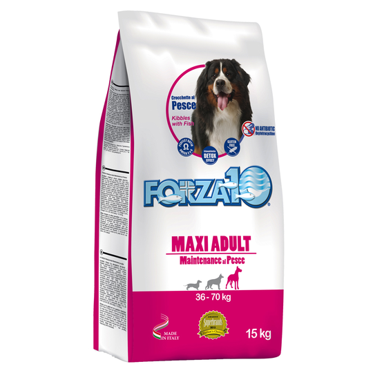 Forza10 Maxi Maintenance with Fish - säästöpakkaus: 2 x 15 kg