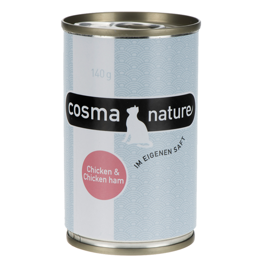 Cosma Nature -säästöpakkaus 12 x 140 g - kana & kanakinkku