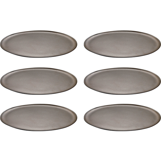 Aida RAW-päivällislautanen, 28 cm 6 kpl, Metallic Brown