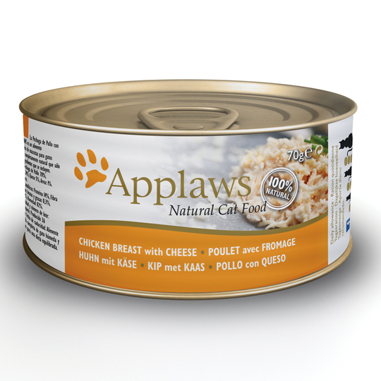 Applaws in Broth -kissanruoka 6 x 70 g - kana & juusto