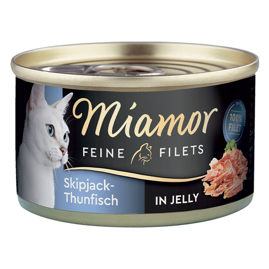 Miamor Fine Filets -säästöpakkaus 24 x 100 g - boniitti-tonnikala (Skipjack)
