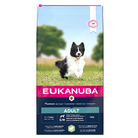 Eukanuba 10 + 2 kg kaupan päälle! - Adult Small / Medium Lamb & Rice