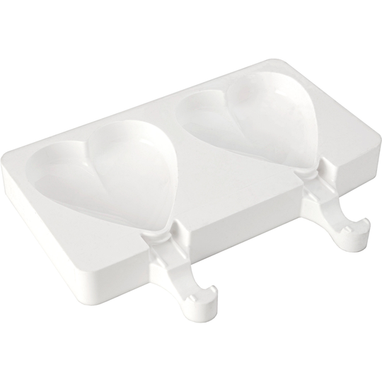 Silikomart Easy Cream -jäätelömuotit, 2kpl, Heart