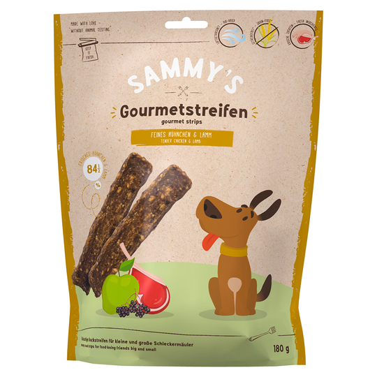 Sammy's kana- ja lammasherkkusuikaleet - 3 x 180 g