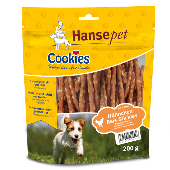 Kokeilupakkaus: Cookies Delikatess -kanafiletikut & -kana-riisitikut - 4 x 200 g
