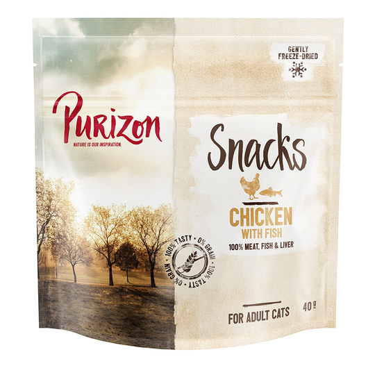 Purizon Snack kanaa kalalla - viljaton - 3 x 40 g