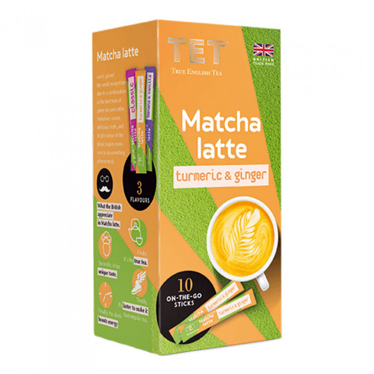 Pikatee True English Tea "Matcha Latte Turmeric & Ginger", 10 kpl.