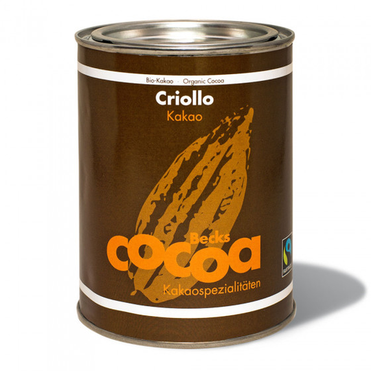 Luomukaakao Becks Cacao "Criollo" 100% ilman lisäaineita, 250 g
