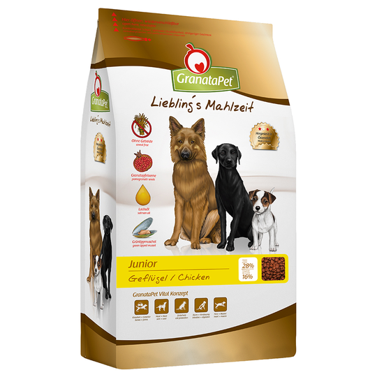 GranataPet Junior Poultry - säästöpakkaus: 2 x 10 kg