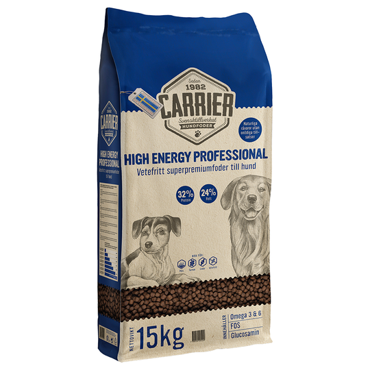 Carrier High Energy Professional 32/24 -koiranruoka - Säästöpakkaus: 2 x 15 kg