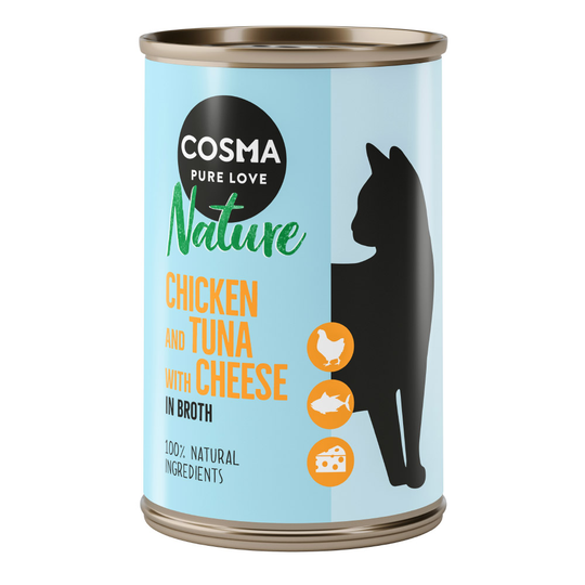 Cosma Nature 6 x 140 g - kana, tonnikala & juusto