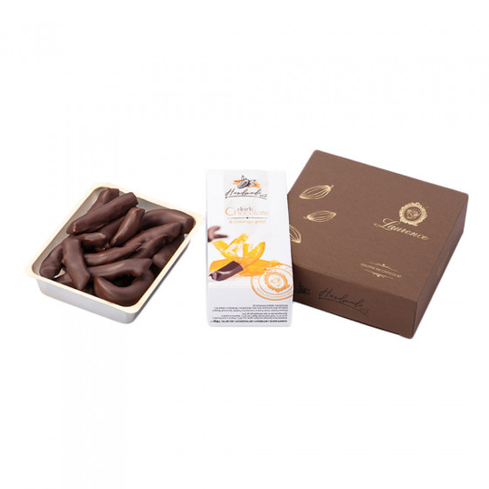 Suklaamakeiset appelsiininkuorella Laurence "Golden Orange Peel", 140 g