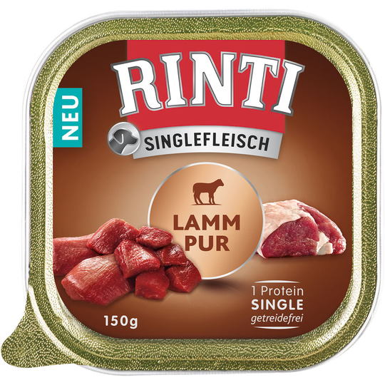 RINTI Single Protein 10 x 150 g - lammas