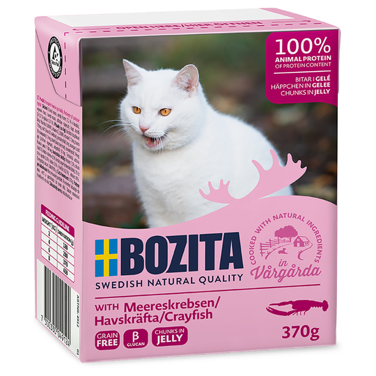 Bozita Chunks -säästöpakkaus 24 x 370 g - in Jelly: rapu