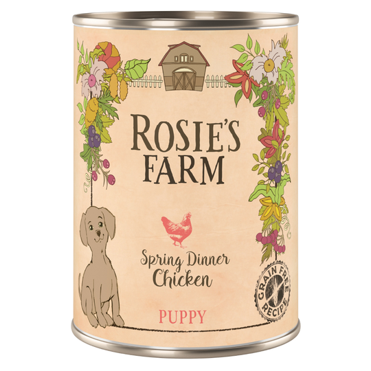 Rosie's Farm Puppy 6 x 400 g - Puppy: kana