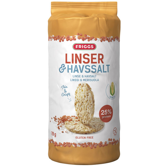 Friggs Maissikakut Linssi & Merisuola