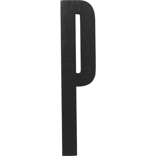 Design Letters Mustat puukirjaimet, P