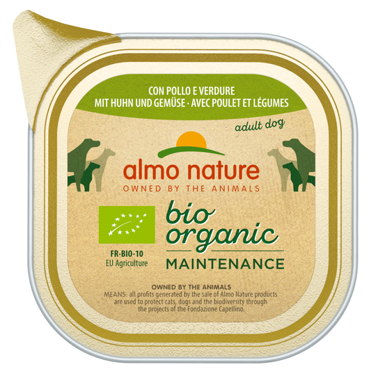 Almo Nature BioOrganic Maintenance 6 x 100 g - luomukana & luomuvihannekset