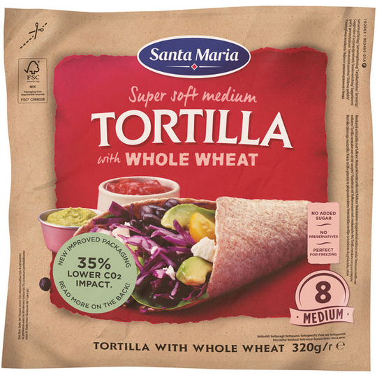 Santa Maria Täysjyvätortillat