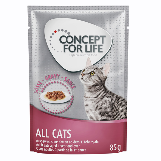 Concept for Life -säästöpakkaus 48 x 85 g - All Cats in Gravy
