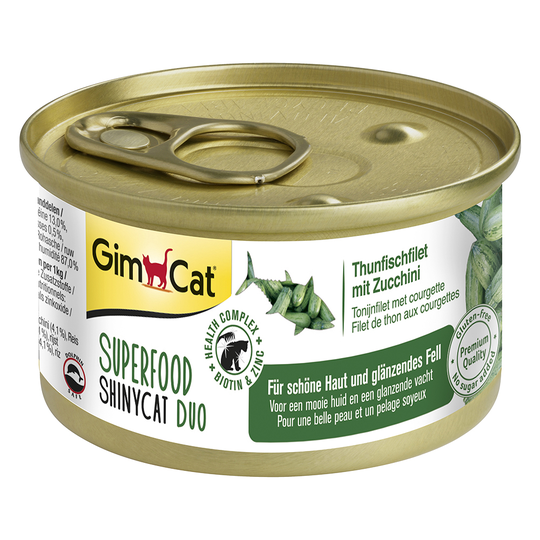 GimCat Superfood ShinyCat Duo 6 x 70 g - mix (4 makua)